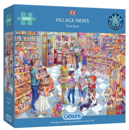 Dit is een foto van het spel Village News te koop bij Speldorado Spellenwinkel Delft