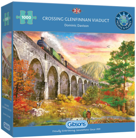 Dit is een foto van het spel Crossing Glenfinnan Viaduct te koop bij Speldorado Spellenwinkel Delft