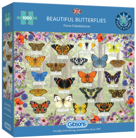 Dit is een foto van het spel Beautiful Butterflies te koop bij Speldorado Spellenwinkel Delft