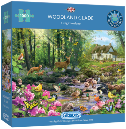 Dit is een foto van het spel Woodland Glade te koop bij Speldorado Spellenwinkel Delft