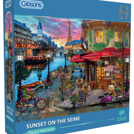 Sunset on the Seine (1000)