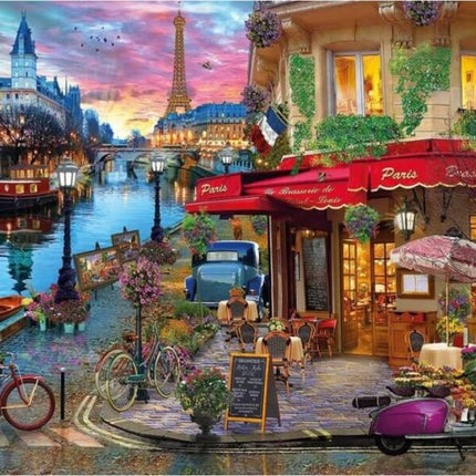 Sunset on the Seine (1000)