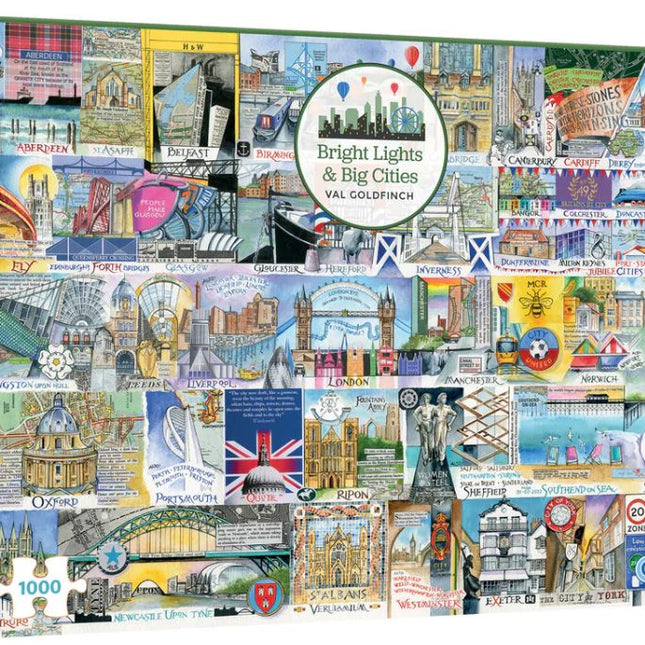 Dit is een foto van het spel Bright Lights & Big Cities te koop bij Speldorado Spellenwinkel Delft