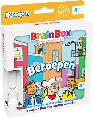 Dit is een foto van het spel Brainbox Pocket Beroepen te koop bij Speldorado Spellenwinkel Delft