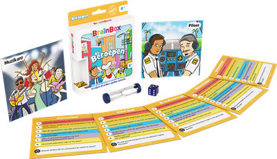 Dit is een foto van het spel Brainbox Pocket Beroepen te koop bij Speldorado Spellenwinkel Delft