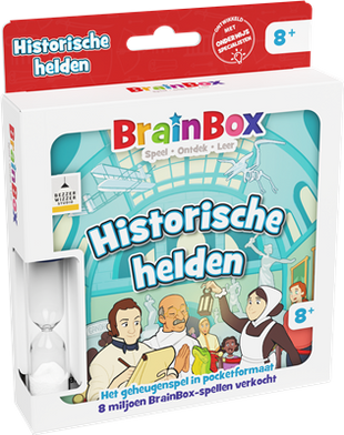 Dit is een foto van het spel Brainbox Pocket Historische helden te koop bij Speldorado Spellenwinkel Delft
