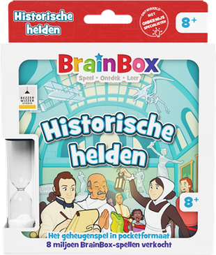 Dit is een foto van het spel Brainbox Pocket Historische helden te koop bij Speldorado Spellenwinkel Delft