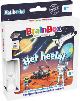 Dit is een foto van het spel Brainbox Pocket Het heelal te koop bij Speldorado Spellenwinkel Delft