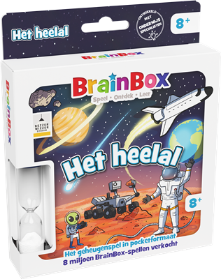 Dit is een foto van het spel Brainbox Pocket Het heelal te koop bij Speldorado Spellenwinkel Delft