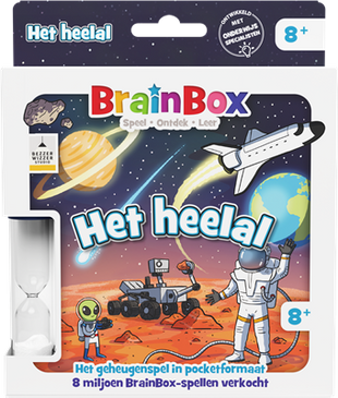 Dit is een foto van het spel Brainbox Pocket Het heelal te koop bij Speldorado Spellenwinkel Delft