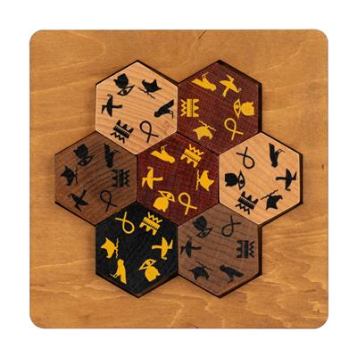 Dit is een foto van het spel Egyptian Hieroglyph Puzzle te koop bij Speldorado Spellenwinkel Delft