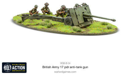 British Army 17 Pounder Anti Tank Gun voor Bolt Action - engelsen artillery schaal 1:58 miniatuur