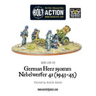 German Heer 150mm Nebelwerfer 41 (1943-45) voor Bolt Action - duitsers vehicle schaal 1:58 miniatuur