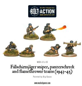 Bolt Action - Fallschirmjager sniper, panzerschreck and flamethrower teams (1943-45) - EN, 83701 van Blackfire te koop bij Speldorado !