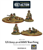 US Army 30 Cal MMG Team Firing voor Bolt Action - amerikanen infantry schaal 1:58 miniatuur