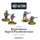 Dit is een foto van het spel British airborne flamethrower and sniper teams -  bolt action te koop bij Speldorado Spellenwinkel Delft