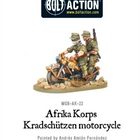 Dit is een foto van het spel Afrika Korps Kradschutzen Motorcycle te koop bij Speldorado Spellenwinkel Delft