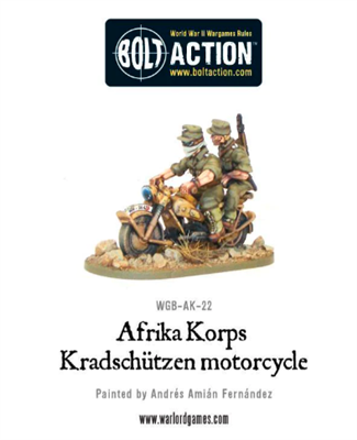 Bolt Action - AFRIKA KORPS KRADSCHÜTZEN MOTORCYCLE - EN