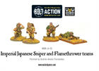 Dit is een foto van het spel IMPERIAL JAPANESE SNIPER AND FLAMETHROWER TEAMS -  Bolt Action te koop bij Speldorado Spellenwinkel Delft
