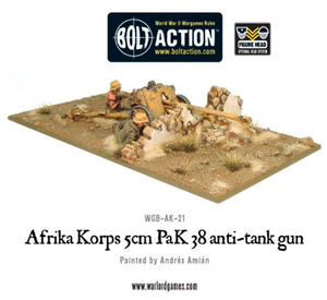 Bolt Action - AFRIKA KORPS 5CM PAK 38 ANTI-TANK GUN - EN