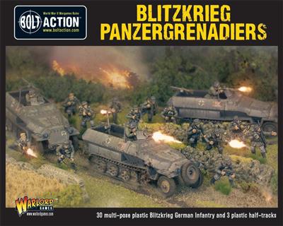 Dit is een foto van het spel Blitzkreig Panzergrenadiers Limited Edition - En - Bolt Action te koop bij Speldorado Spellenwinkel Delft