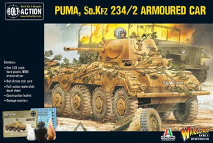Puma Sd.Kfz 234/2 Armoured Car voor Bolt Action - duitsers vehicle schaal 1:58 miniatuur