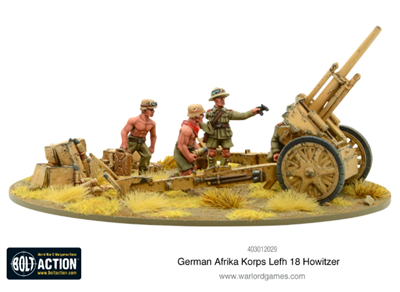 Dit is een foto van het spel Afrika Korps LeFH 18 10.5cm Medium Artillery te koop bij Speldorado Spellenwinkel Delft