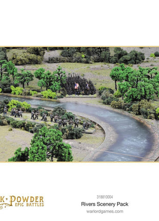Rivers/Creeks/Brooks Scenery Pack voor Bolt Action - terrein scenery schaal 1:58 miniatuur