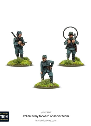 Italian Army Forward Observer Team voor Bolt Action - italianen infantry schaal 1:58 miniatuur