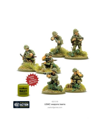 Dit is een foto van het spel US Marine Corps Weapons Teams te koop bij Speldorado Spellenwinkel Delft