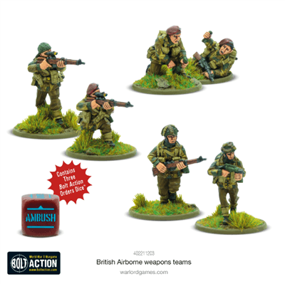 Dit is een foto van het spel British Airborne Weapons Teams te koop bij Speldorado Spellenwinkel Delft