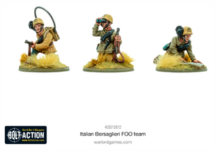 Italian Bersaglieri FOO Team voor Bolt Action - italianen infantry schaal 1:58 miniatuur