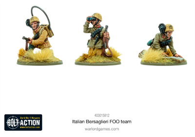 Italian Bersaglieri FOO Team voor Bolt Action - italianen infantry schaal 1:58 miniatuur