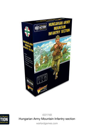 Hungarian Army Mountain Infantry Section - EN voor Bolt Action - hongaren infantry schaal 1:58 miniatuur