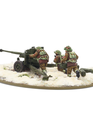 6 Pdr Anti-Tank Gun with British Infantry (Winter) Crew
