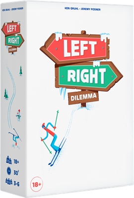 Dit is een foto van het spel Left Right Dilemma NL te koop bij Speldorado Spellenwinkel Delft