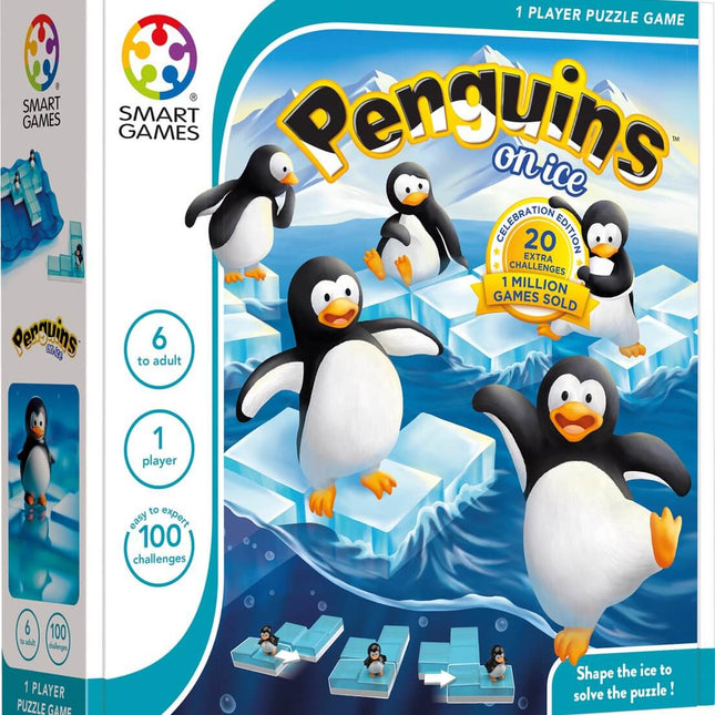 Dit is een foto van het spel Penguins on Ice -Classics- Smart games te koop bij Speldorado Spellenwinkel Delft