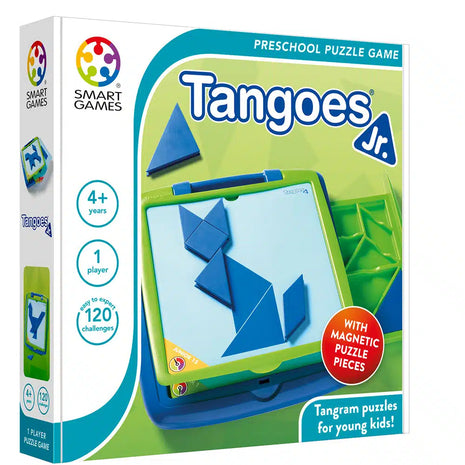 SmartGames - Tangoes Jr - kinderpuzzel - 120 opdrachten - Tangram hersenbreker  - smart games