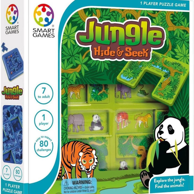 Dit is een foto van het spel Jungle Hide & Seek (80 Opdrachten) te koop bij Speldorado Spellenwinkel Delft