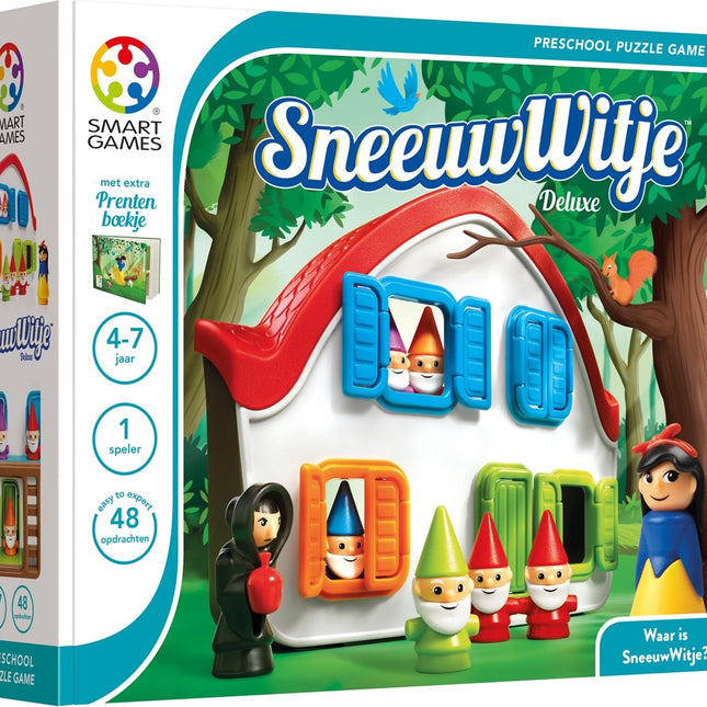 Dit is een foto van het spel Sneeuwwitje - Deluxe (48 Opdrachten) te koop bij Speldorado Spellenwinkel Delft