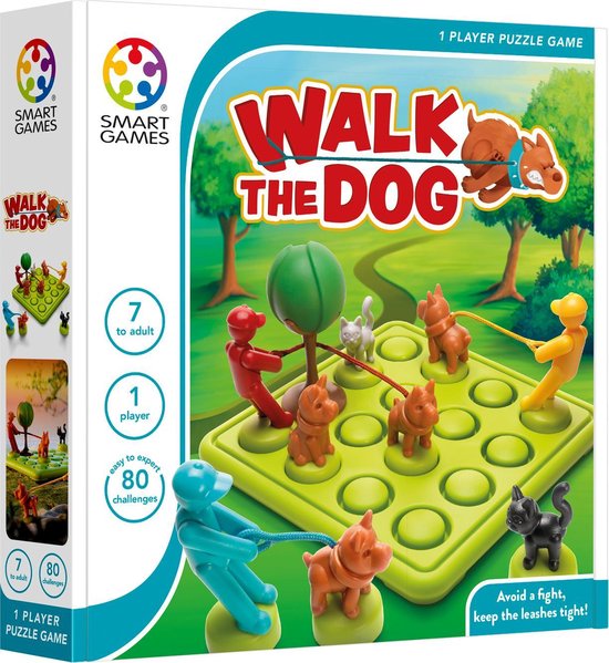 Dit is een foto van het spel Walk the dog -Classics- Smart games te koop bij Speldorado Spellenwinkel Delft