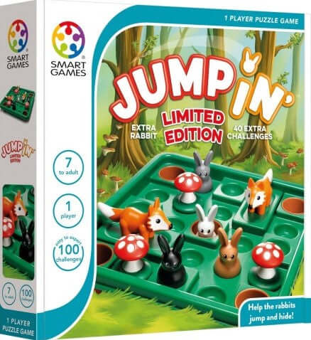 Dit is een foto van het spel Jump In' Deluxe (100 Opdrachten) te koop bij Speldorado Spellenwinkel Delft