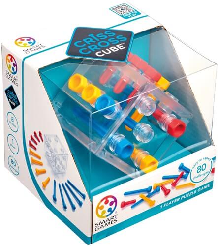 Dit is een foto van het spel Criss Cross Cube - Cube Puzzlers - Smart Games te koop bij Speldorado Spellenwinkel Delft