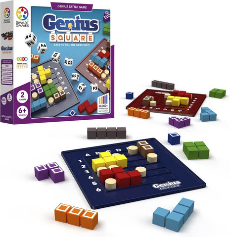 Dit is een foto van het spel Genius Square -Genius Battle Games - Smart Games te koop bij Speldorado Spellenwinkel Delft
