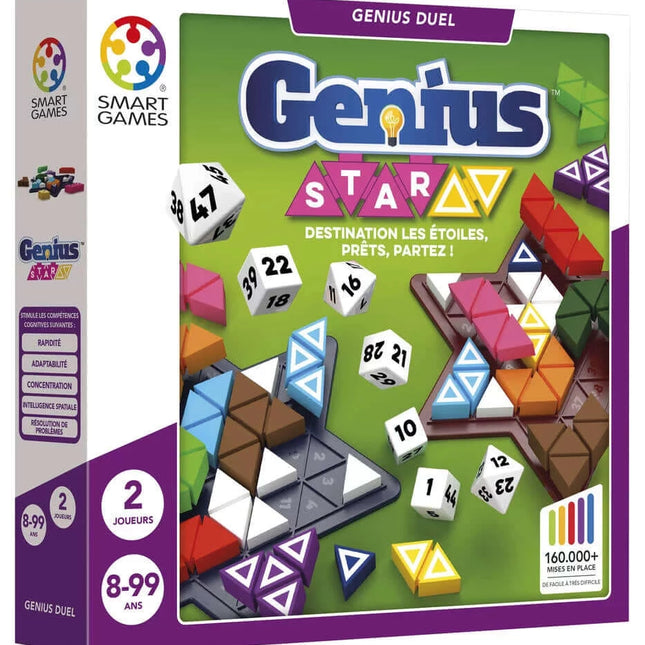 Dit is een foto van het spel Genius Star -Genius Battle Games - Smart Games te koop bij Speldorado Spellenwinkel Delft
