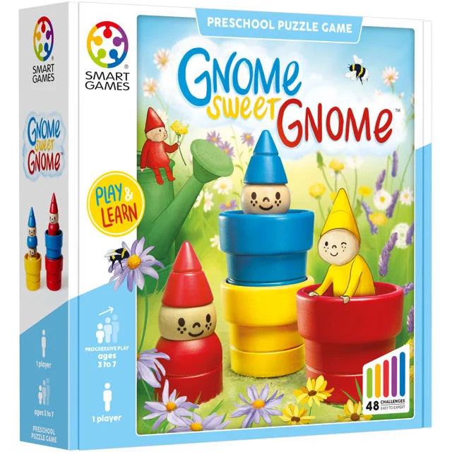 Dit is een foto van het spel Gnome Sweet Gnome  Houten spellen - Smart games te koop bij Speldorado Spellenwinkel Delft