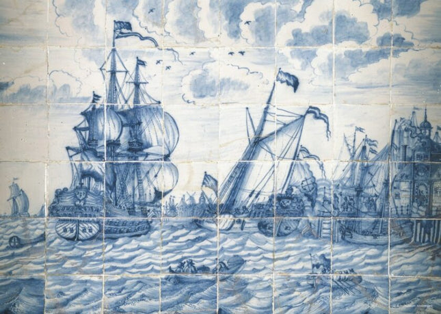Tegeltableau met Schip (Rijksmuseum) (1000)