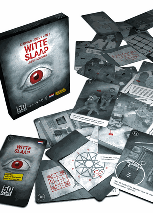 Dit is een foto van het spel 50 Clues - Witte Slaap te koop bij Speldorado Spellenwinkel Delft