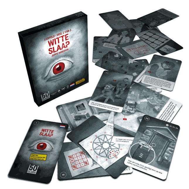 Dit is een foto van het spel 50 Clues - Witte Slaap te koop bij Speldorado Spellenwinkel Delft