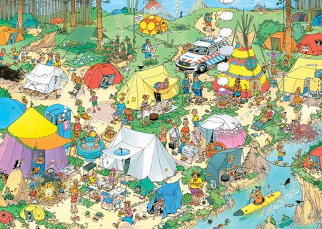 Kamperen in het Bos - Jan van Haasteren (1000)